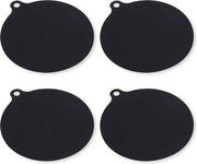 Kit di Protezione Induttiva - Sostituto di Piastra - Set da 4 - 22CM - Resistente fino a 240 ºC - Silicone - Nero