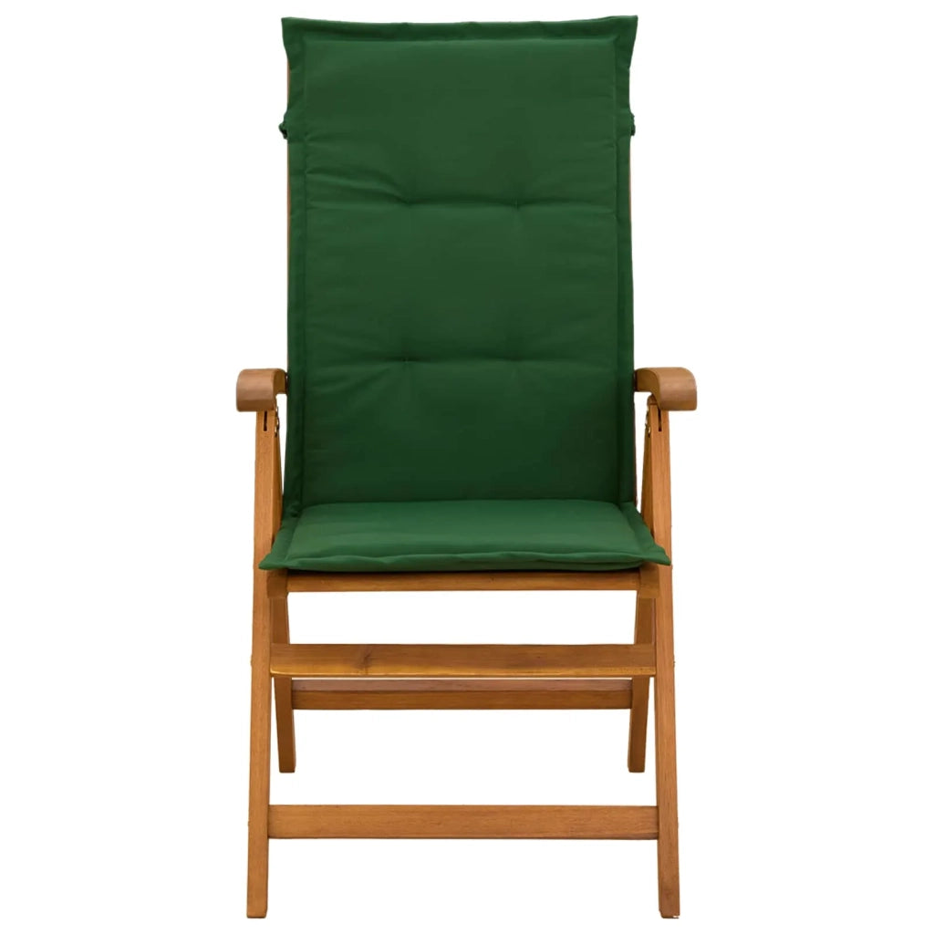 Sedie da giardino reclinabili 2 pz Naturale 42041432