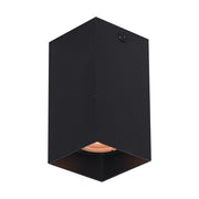 Spot soffitto moderno quadrato nero 10cm GU10 10W Ander