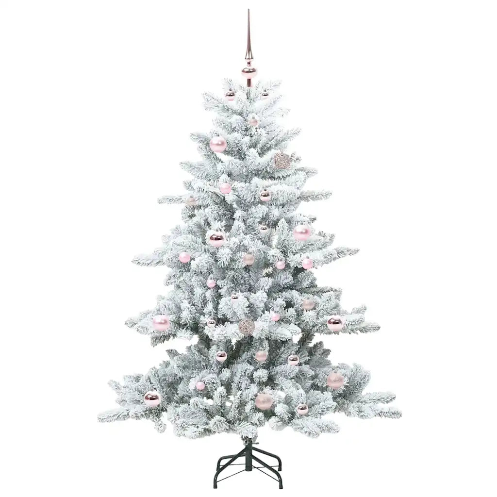 Albero di Natale Artificiale con Rami Pieghevoli Bianco 150 cm 3397707