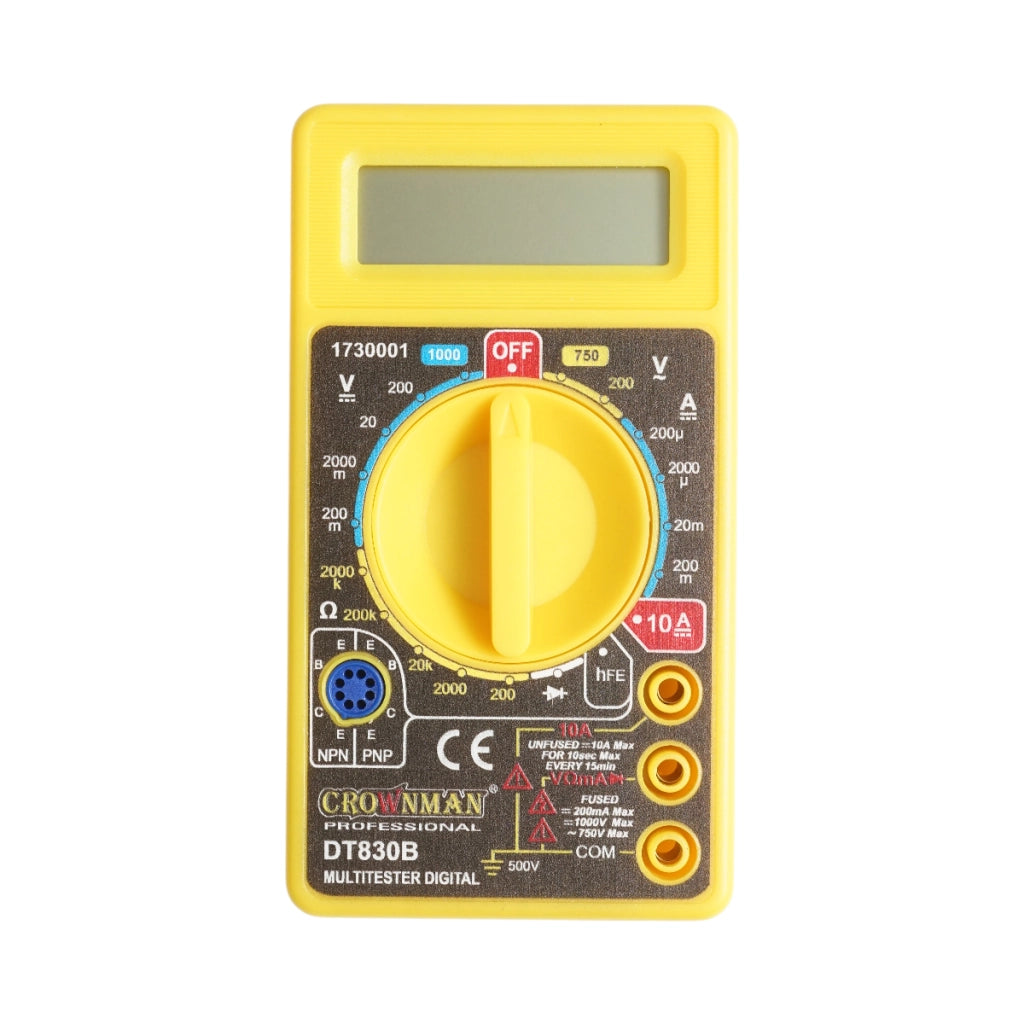 Multimetro digitale universale Crownman, 6 funzioni di misurazione AC/DC 1000 V 10 A
