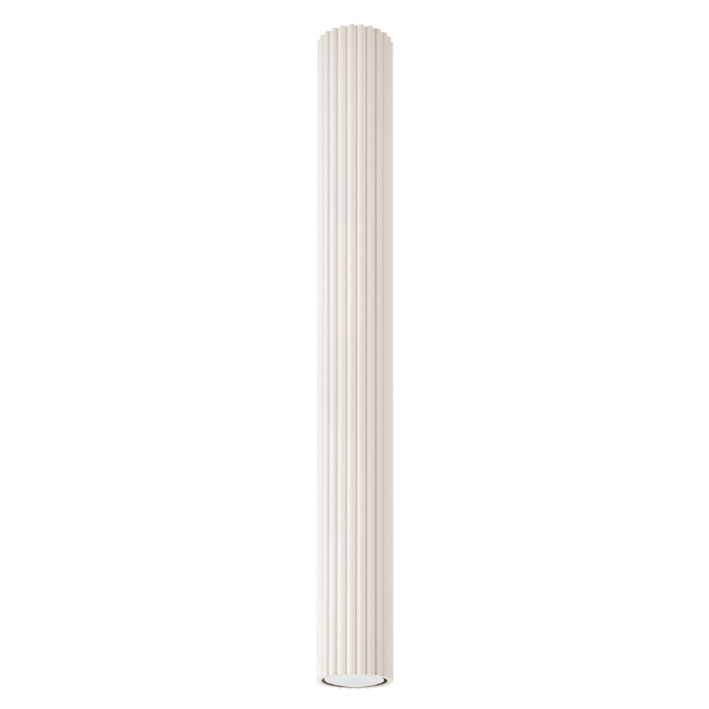 Faretto soffitto tubo beige rigato 60cm GU10 GRAVIO