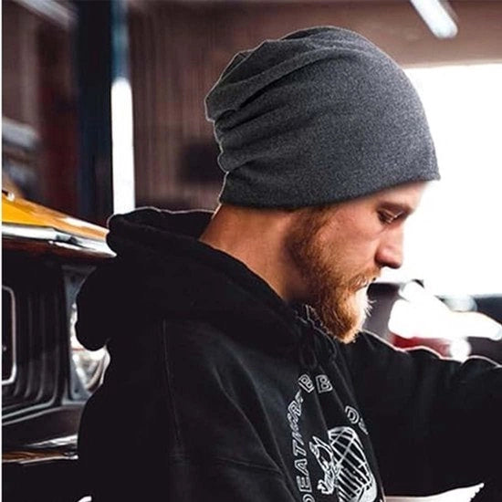 Cappello di lana e fleece per uomini e donne - cappello caldo per inverno per sci, corsa e bicicletta.