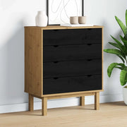 Cassettiera con cassetto OTTA Nero 76,5 x 39,5 x 90 cm