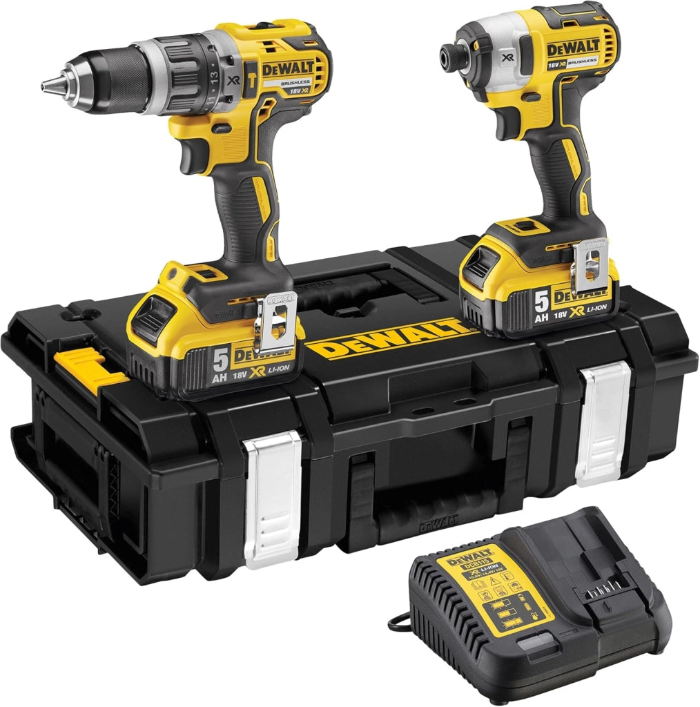 DEWPDCK266P2 DEWDCK266P2 DCK266P2 XR Brushless Twin Pack 18V 2 x 5.0Ah Li-Ion, 18 V, Yellow