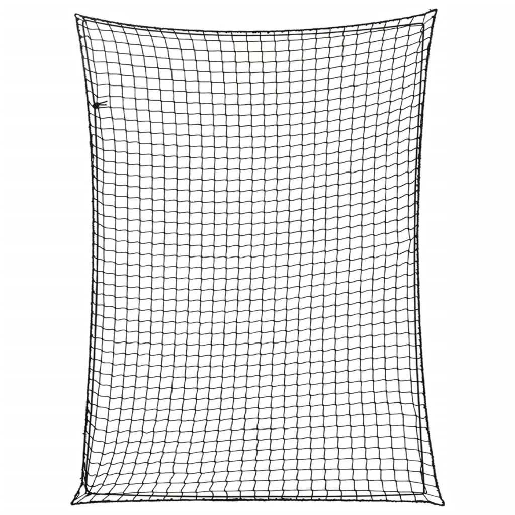 Rete per rimorchio telo di fissaggio del carico portapacchi con corda elastica 4 x 3 m PP nero 02_0042216