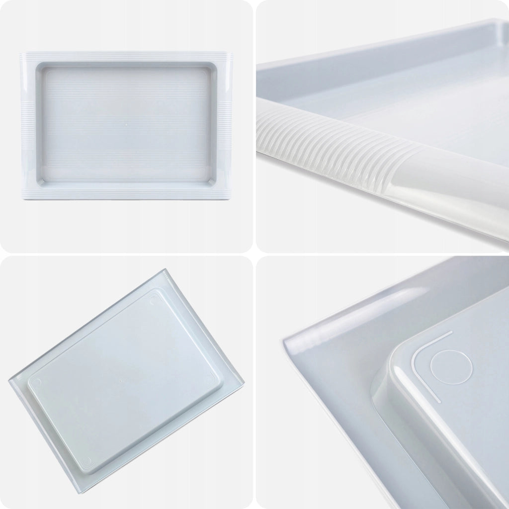 Vassoio da portata in plastica KADAX per cucina, camerieri, bar, grande 40x28 cm