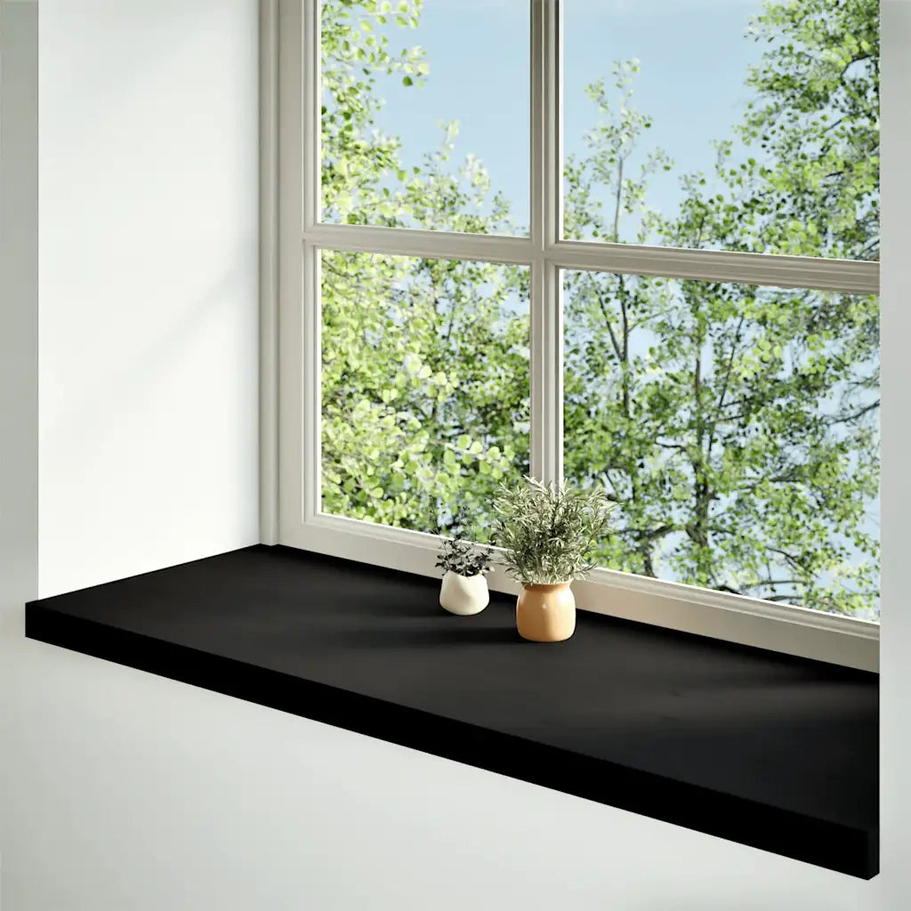 Davanzali 2 pz Marrone Scuro 110x40x2 cm Legno Massello Rovere