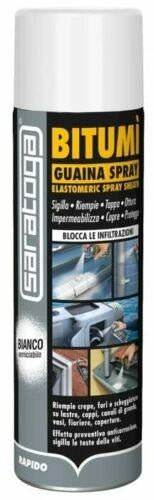 SARATOGA BITUMI GUAINA BITUMINOSA SPRAY 500 ML IMPERMEABILIZZA SIGILLA bitumì