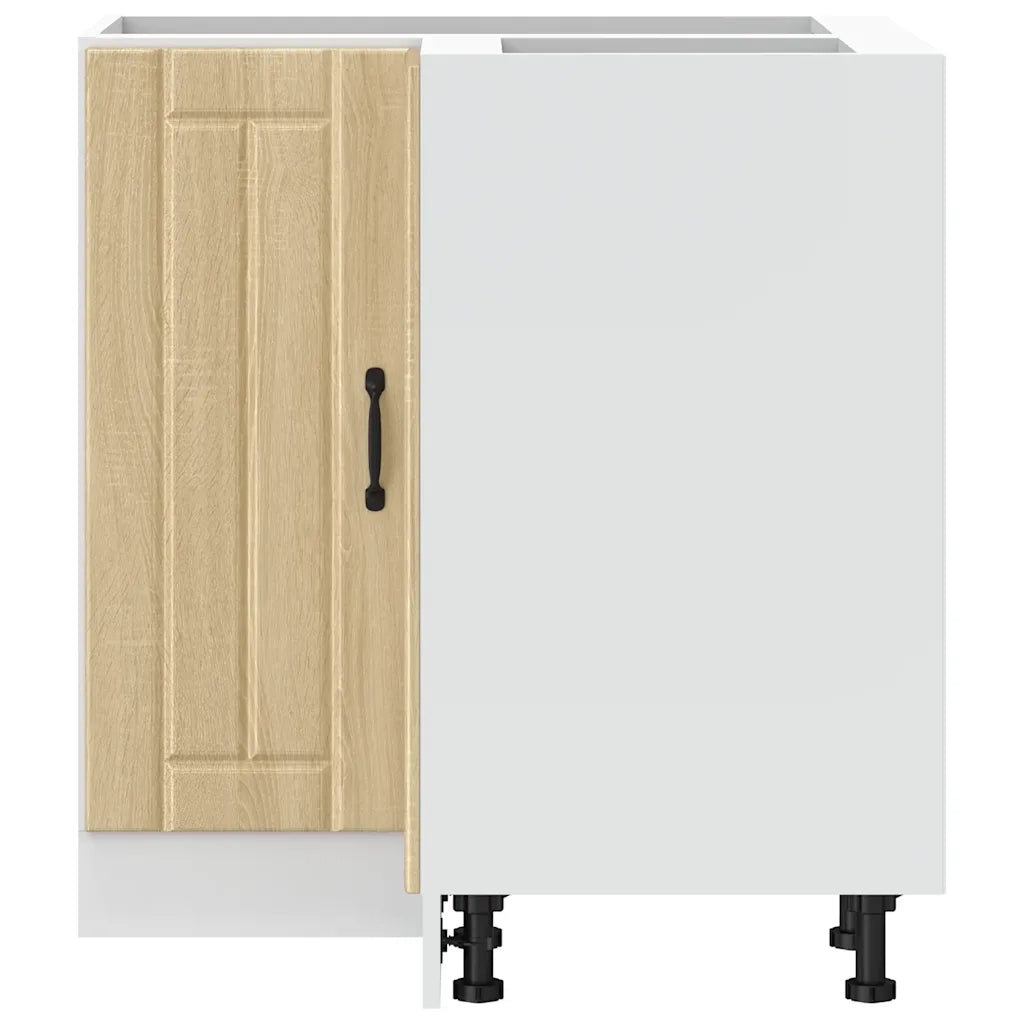 Mobile angolare da cucina con spazio ottimizzato 75,5 x 75,5 x 81,5 cm legno composito rovere Sonoma 02_0050105