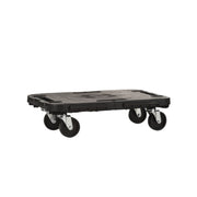 PEDANA C/RUOTE DOLLY PORTATA STATICA 300 KG NERO