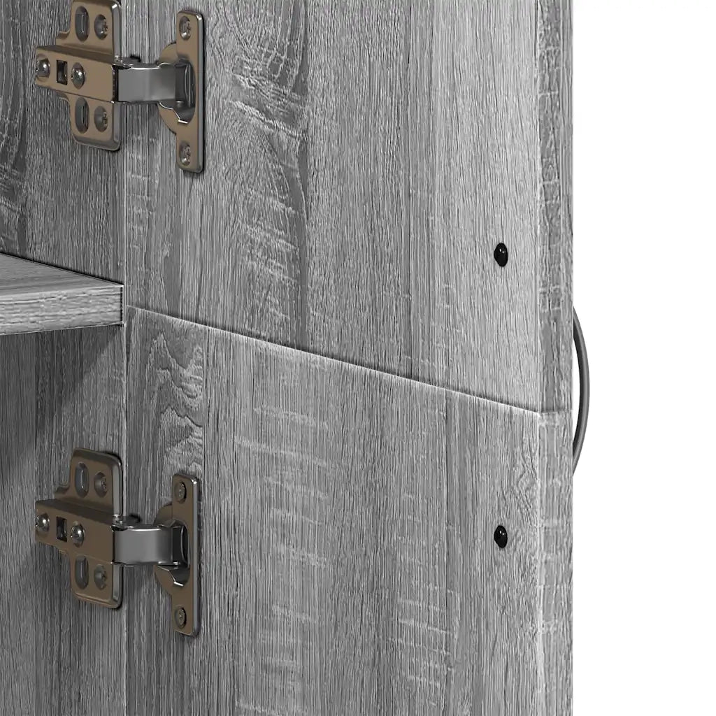 Schedario Grigio Sonoma 60x32x153 cm in Legno Multistrato CFW6893498
