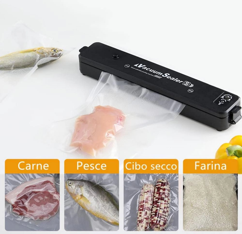 MACCHINA SOTTOVUOTO 30CM CONFEZIONA SIGILLA SACCHETTI BUSTE ALIMENTI CIBO CUCINA