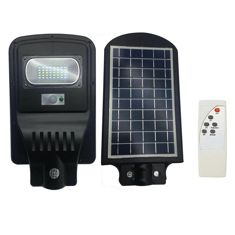 Trade Shop - Lampione Stradale Led 30 W Pannello Fotovoltaico Energia Solare Esterno -