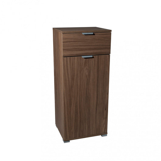 Mobiletto con 1 Anta e 1 Cassetto 45x38x103 h cm in Truciolare bilaminato Noce