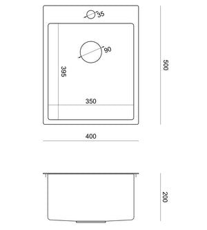Lavello In Acciaio Russel 90 Brush Nickel