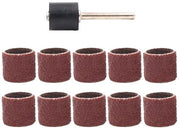 Set di abrasivi a 100 Grit - 12,7 mm - Set di 11 pezzi - Materiale duraturo - Grana uniforme - Set di strisce abrasive
