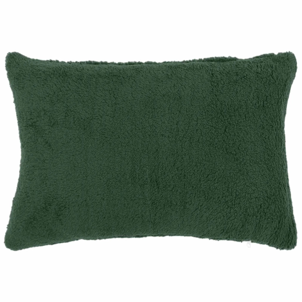 Federa 2 pcs HEERLEN Verde Scuro 40 x 60 cm Bouclé 909341