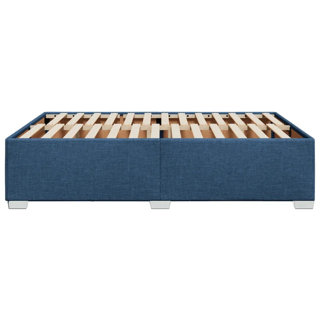 Giroletto senza Materasso Blu 160x200 cm in Tessuto