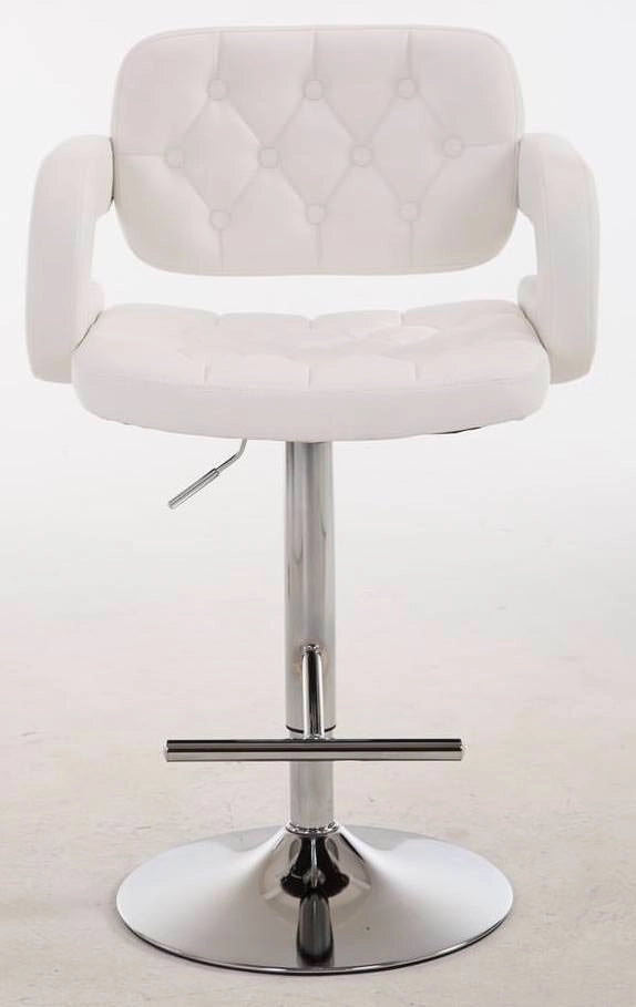 Set 2 Sgabelli Design Dublin In Similpelle bianco