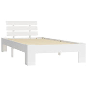 Giroletto senza Materasso-Struttura Letto Bianca Legno Pino 90x200 cm 223491