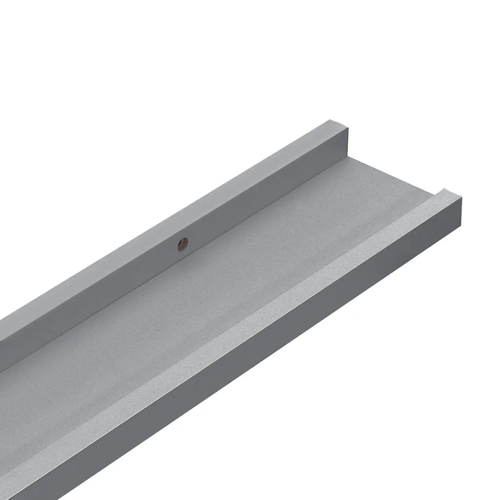 Mensole Loggia per Foto 2 pz Grigie 80x9x3 cm in MDF 323936