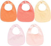 Set di 5 asciugamani per bambino, 5-pack Asciugamani per bambino, Asciugamani per bambino regolabili, Asciugamani per bambino super assorbenti in cotone biologico, Set di asciugamani per bambino per festa di baby shower - Rosa