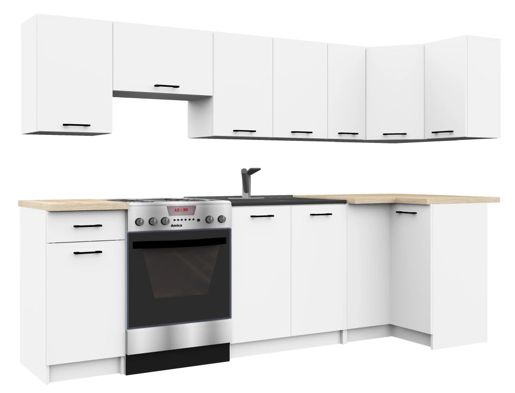 Mobile da cucina pensile sistema AKORD OLIWIA Bianco 30 cm 1 anta 30x30x58 cm