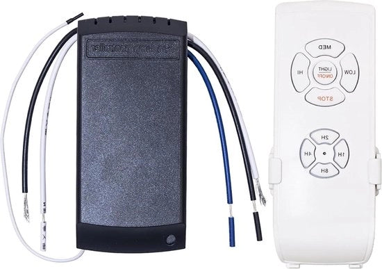 Ventilatore da soffitto a controllo remoto con interruttore wireless - Funzione timer velocità per ufficio hotel club ristorante sala esposizione corridoio