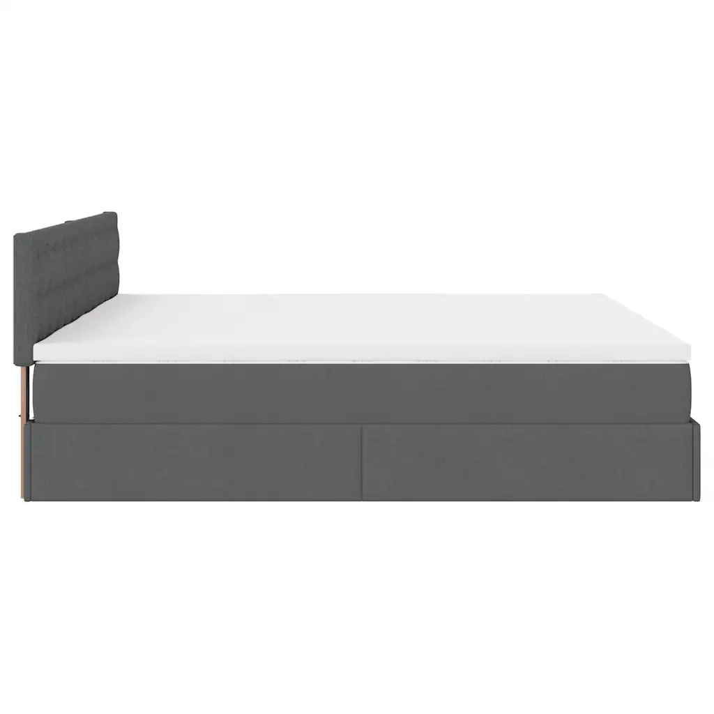 Struttura Letto Pouf con Materassi 180x200 cm in Tessuto 3312037