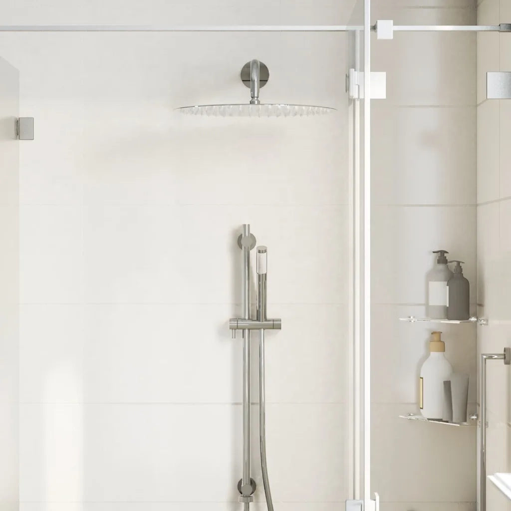 vidaXL Testa Doccia a Pioggia in Acciaio Inox 304 40 cm Rotonda