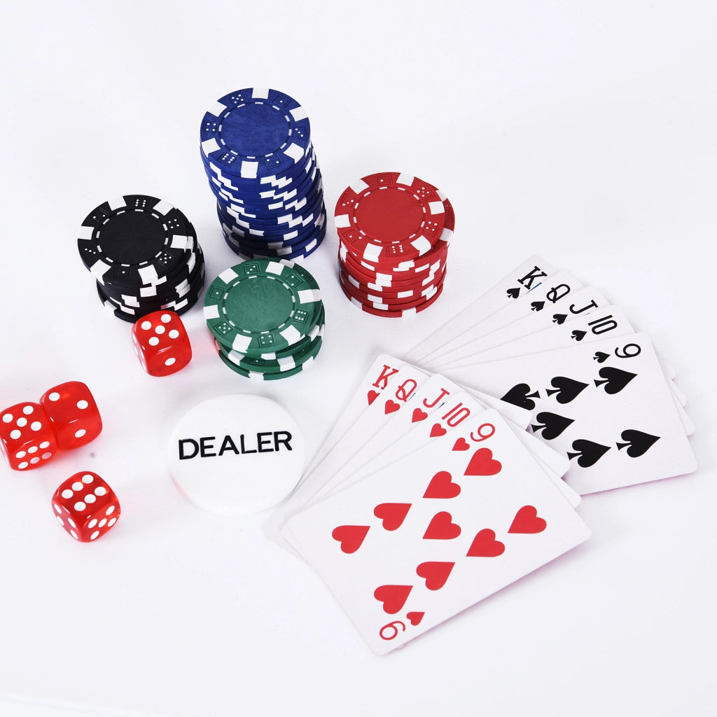 Set da Poker Professionale con 200 Fichas ¨C Zephmum ¨C 29,5x20,5x6,5 cm Multicolor