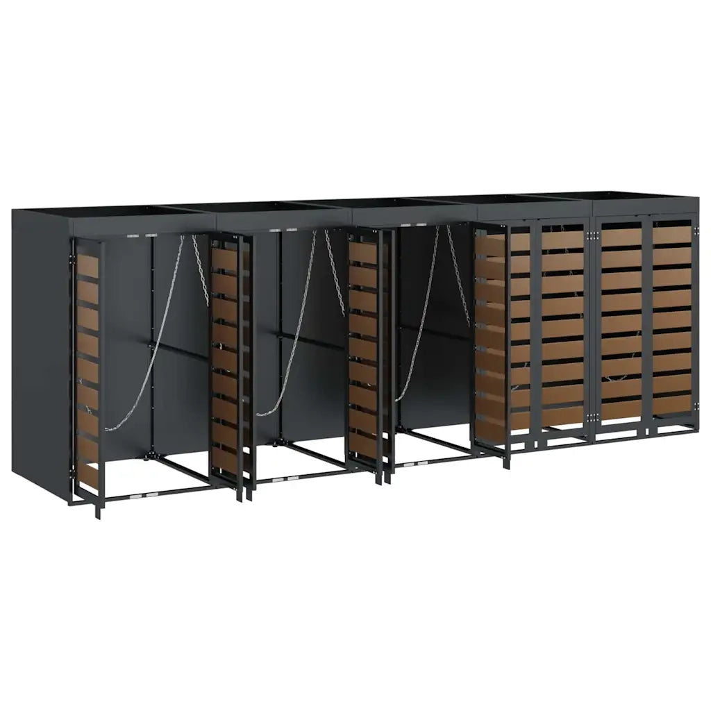 Contenitore per Rifiuti per 3 Bidoni 340 x 77.5 x 115.5 cm