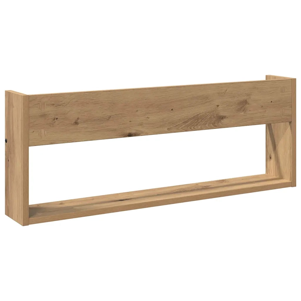 Scaffale per riviste 2 pcs Rovere artigianale 80 x 12 x 30 cm
