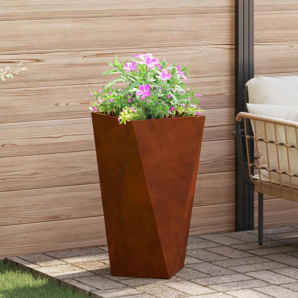 Fioriera 2 pcs Ruggine 40 x 40 x 75 cm 883793