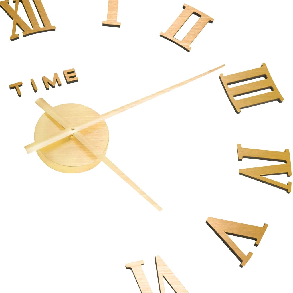 Orologio da Parete 3D Design Moderno Oro 100 cm XXL 325160