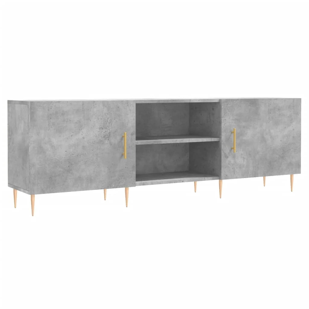Mobile TV multimediale scaffale TV credenza mobile TV sala da pranzo soggiorno camera da letto 150 x 30 x 50 cm legno ingegnerizzato grigio 02_0025997