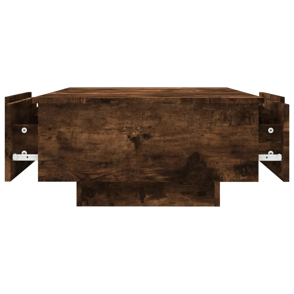 Tavolino da Salotto-Tavolino da soggiorno-Tavolo Rovere Fumo 90x60x31 cm Legno Multistrato