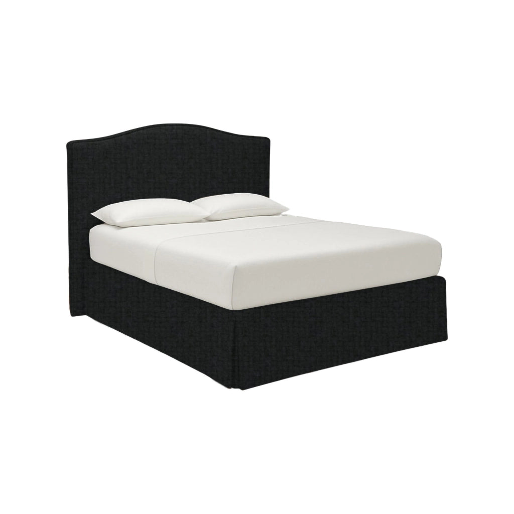 Bebington, Letto Matrimoniale Sfoderabile Made in Italy, Grigio Scuro