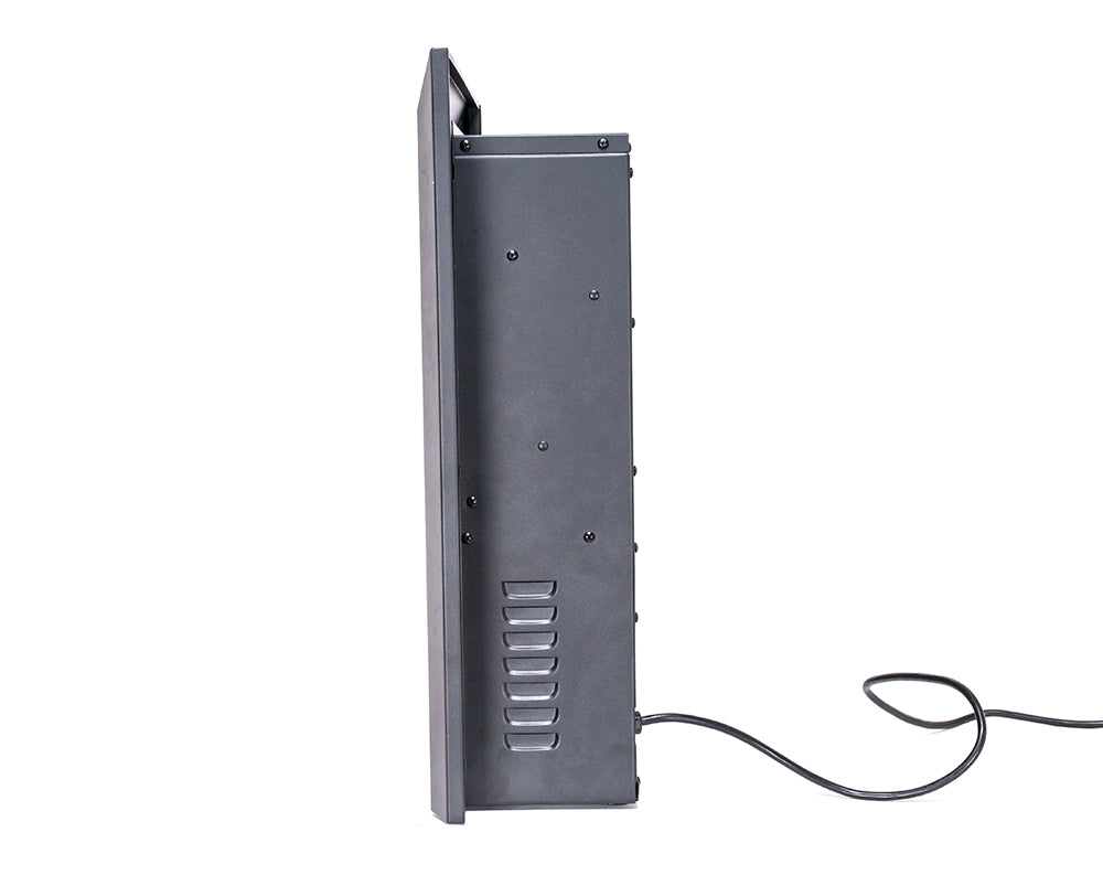 Camino Elettrico da Incasso 59x52,1x16,3 cm Effetto Fiamma 2000W Cristina Nero