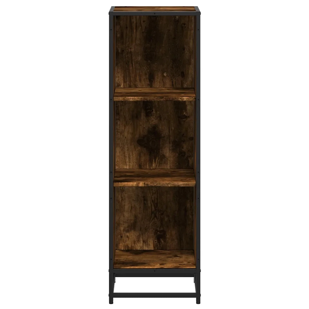 Libreria Rovere Fumo 33,5x33x107,5 cm in Legno Multistrato