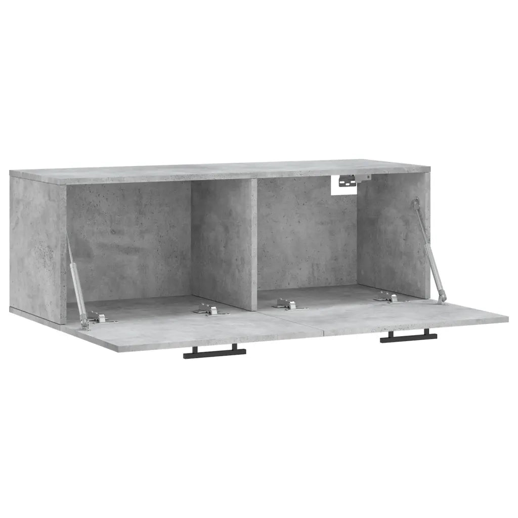 Mobile a Parete Grigio Cemento 100x36,5x35 cm Legno Multistrato 830160