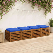 Cuscini per Sedia in 4 Pezzi VUGHT 4 pz 100% Poliestere 946225