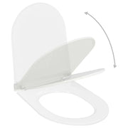 Sedile WC con chiusura ammortizzata tazza WC sedile WC bagno casa ristorante negozio hotel bianco 02_0002908