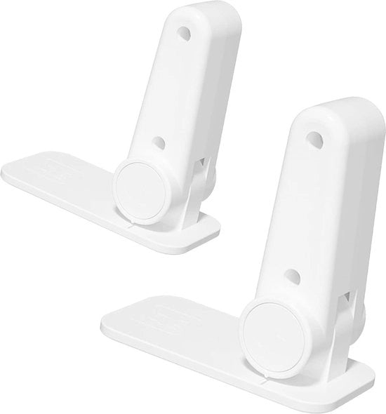 Serrature per porte sicure per bambini, slot di sicurezza per porte senza forare, serrature per bambini autoadesive per bambini in età prescolare, bambini e animali domestici (2 pezzi, bianchi)
