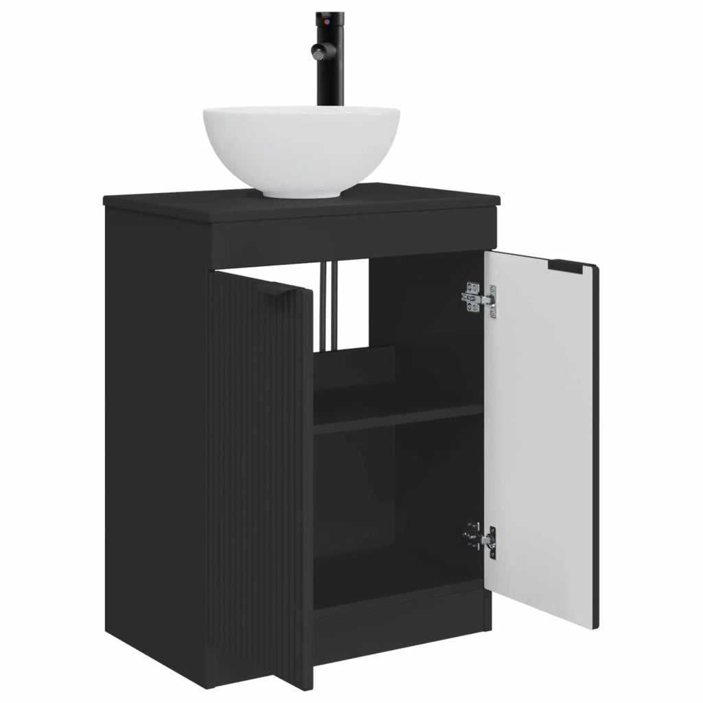 Mobile da bagno con lavabo Nero 54 x 35 x 83 cm