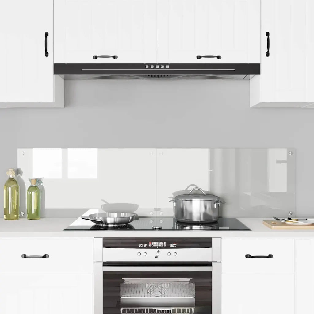 Schienale da cucina 2 pz Trasparente 80 x 40 cm CFW6437196