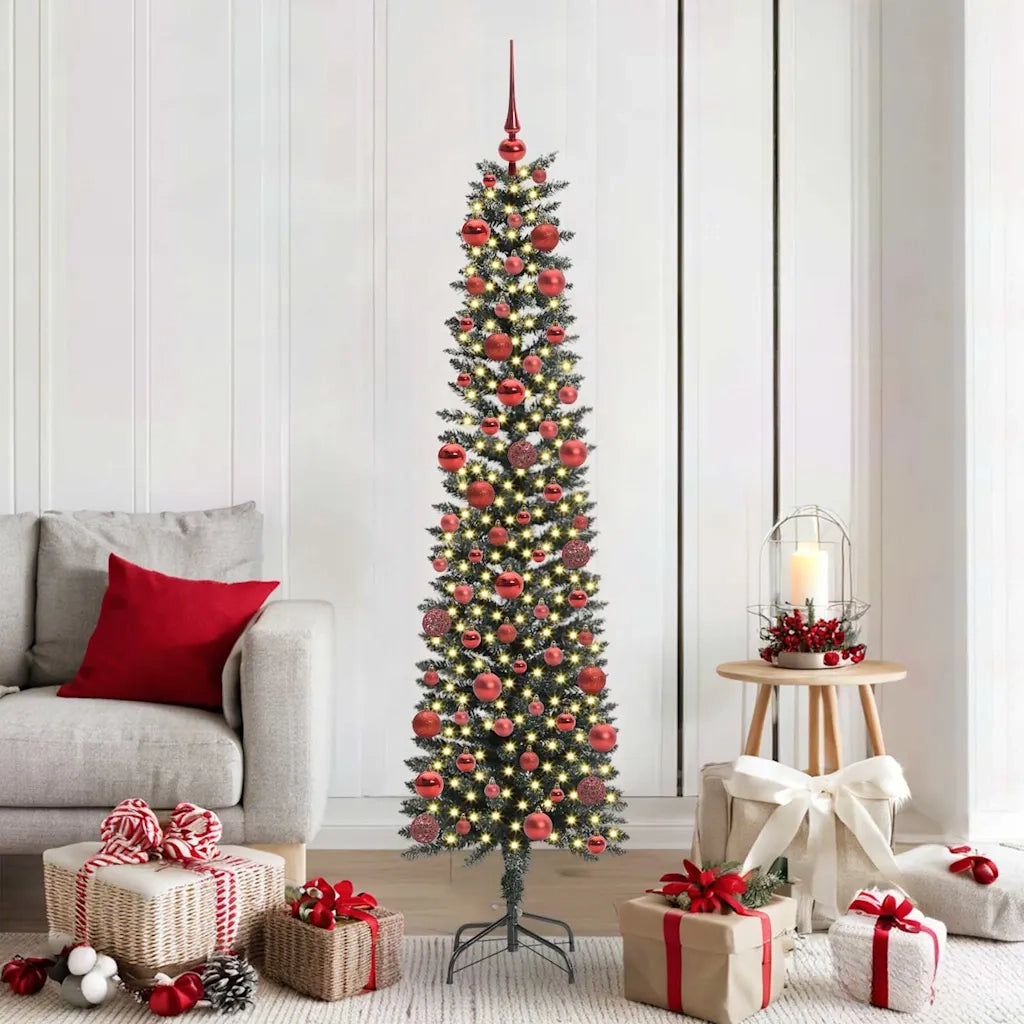 Albero di Natale artificiale con 300 LED Verde 180 cm 3395940