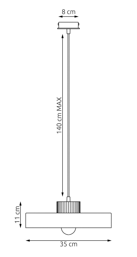 Lampada sospesa KIVI Japandi beige, legno, 1xE27