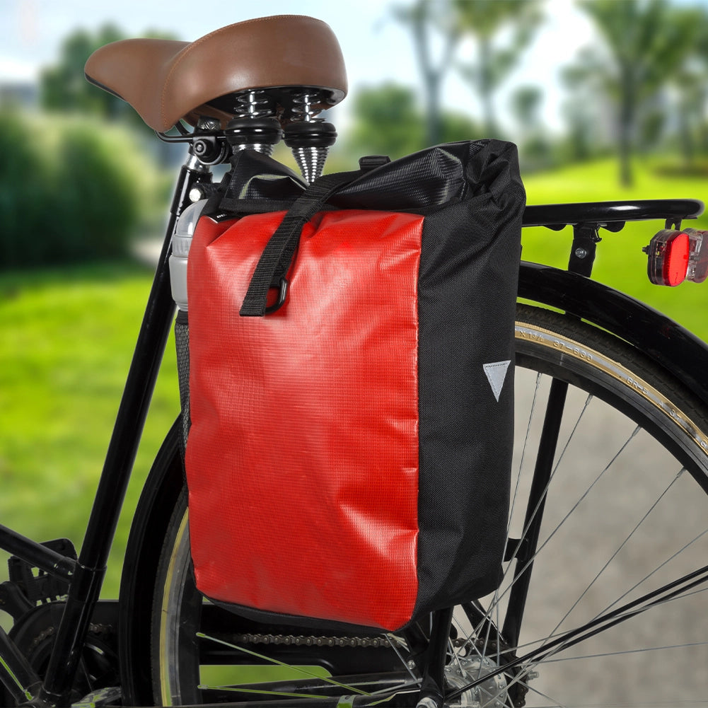 Borsa per Bicicletta Capacità 15 L Bagaglio Bici Ciclismo Impermeabile Rosso